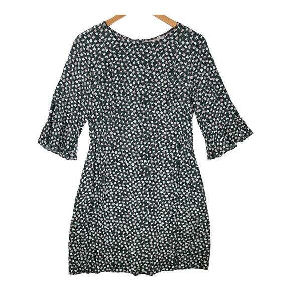 Boden Women's Green Floral Printed Hyacinth Knee Length Relaxed Fit Dress 8R - Picture 1 of 9